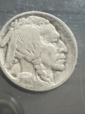 1914/3 Buffalo Nickel Over date variety. Highly coveted buffalo nickel.